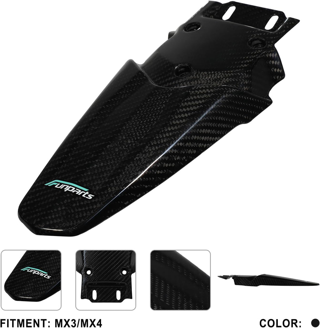 Carbon Fiber Rear Fender Protector Mudguard for Talaria Sting MX3 MX4 MX5 Pro Electric Dirt Bike Ebike