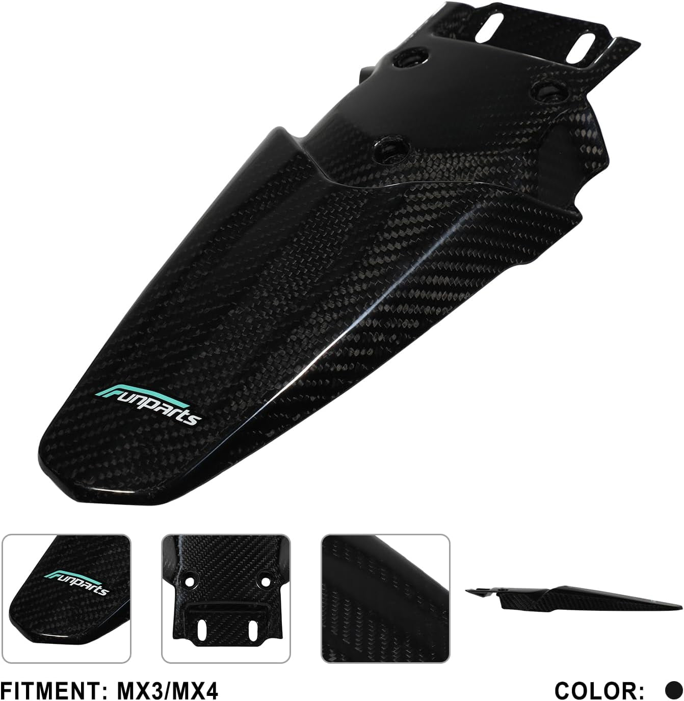 Carbon Fiber Rear Fender Protector Mudguard for Talaria Sting MX3 MX4 MX5 Pro Electric Dirt Bike Ebike
