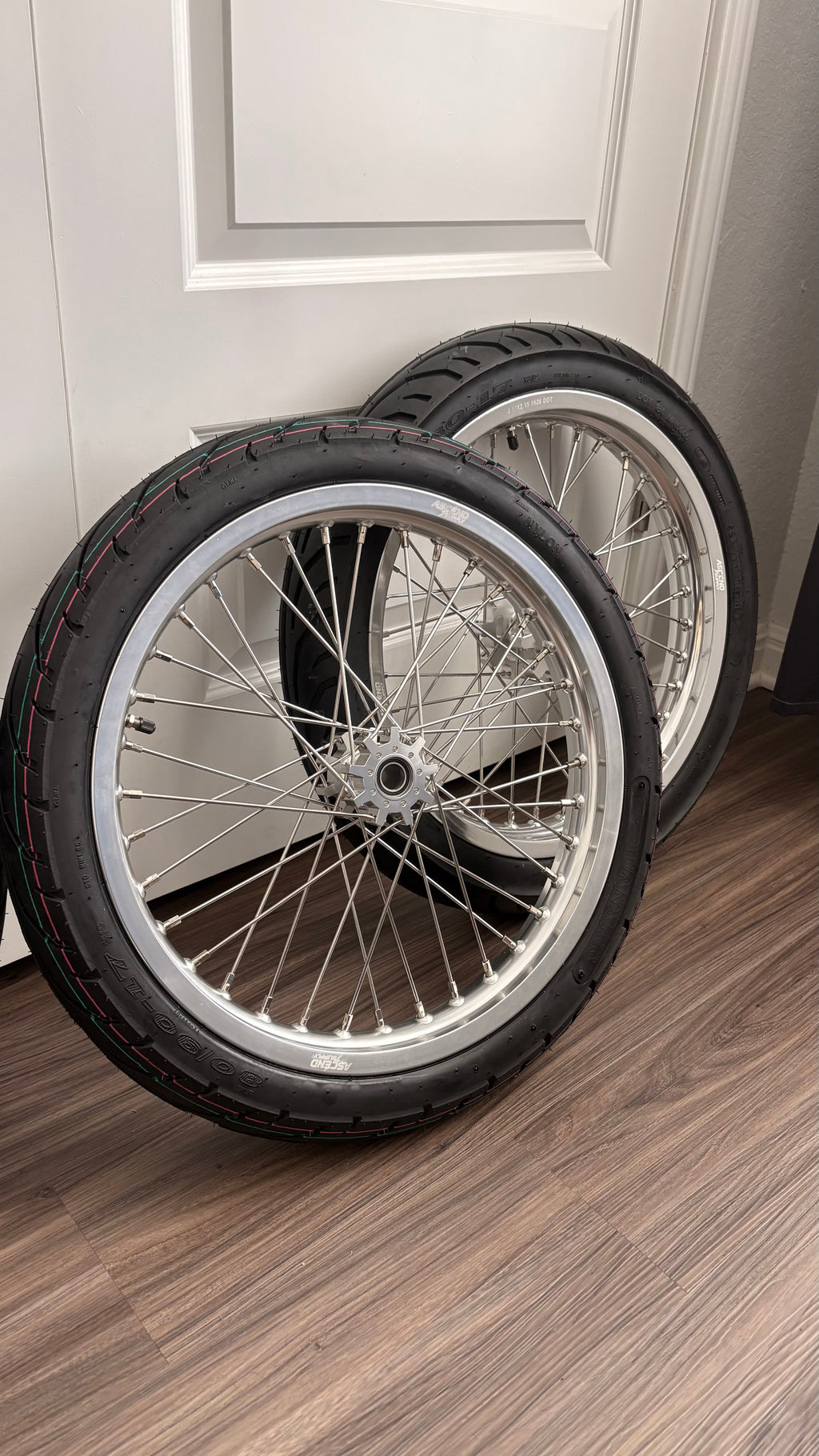 Surron LBX / Eride Pro SS / 79 Bike 17” CHROME WIDE SUPERMOTO WHEELSET