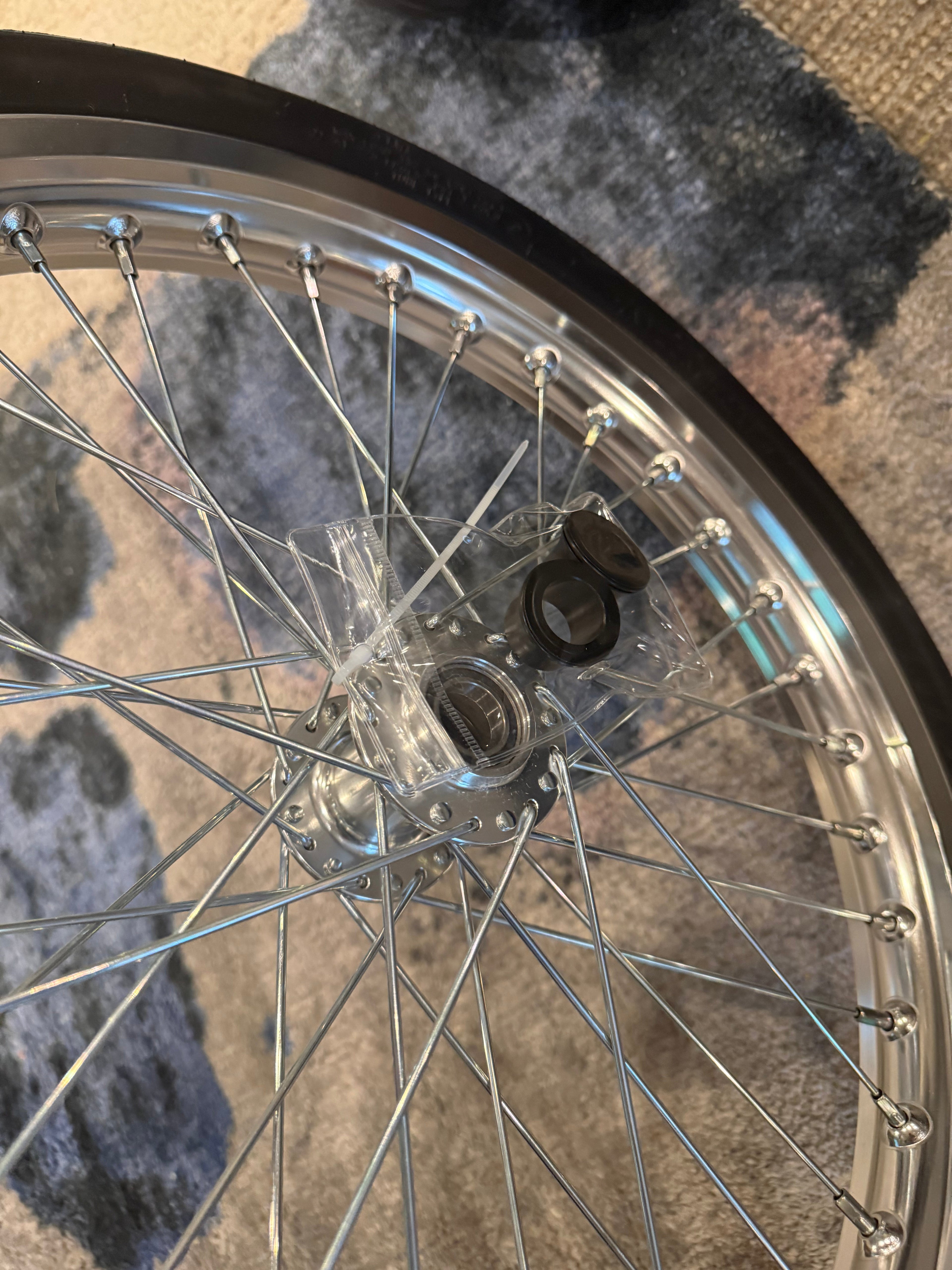 Surron LBX/Eride/79bike chrome CST supermoto wheelset (preorder)