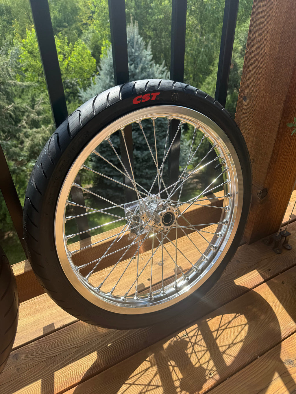 Surron LBX/Eride/79bike chrome CST supermoto wheelset (preorder)