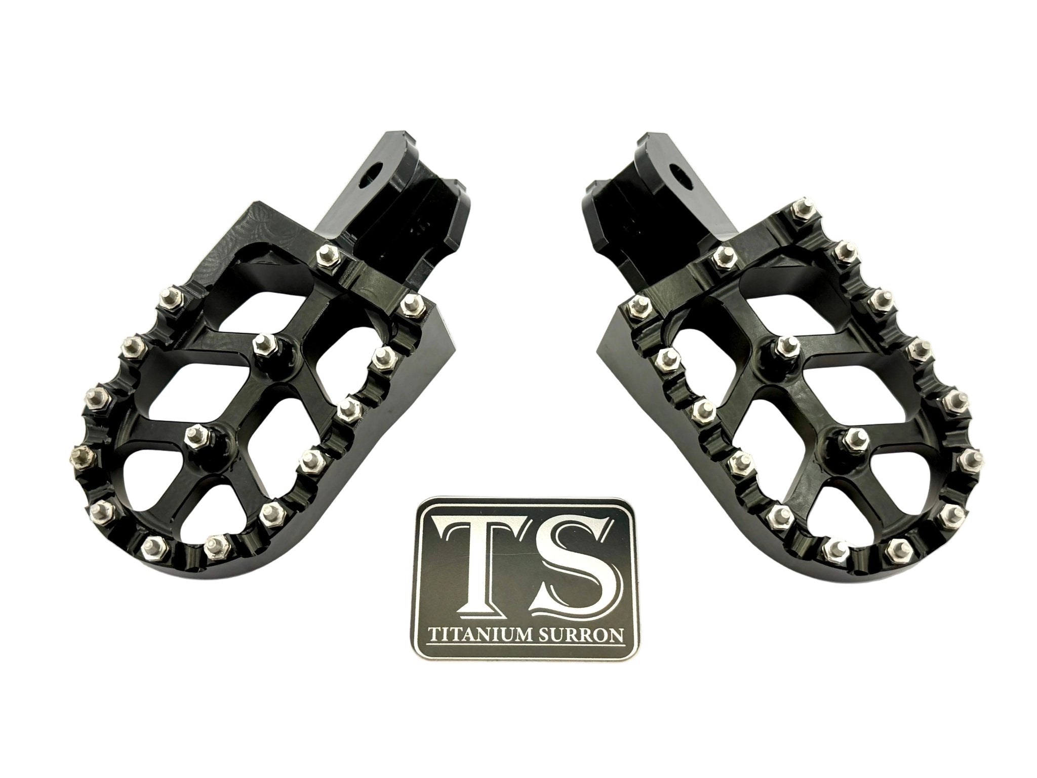 Anodized Aluminum Foot Pegs for Surron and Similar E-moto