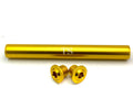 KKE Fork Custom Aluminum Axle and Two Axle End-Bolts (3 Pieces)